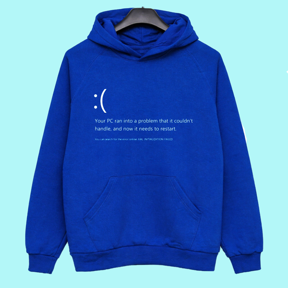Buzo azul Blue Screen